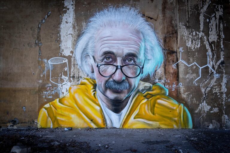albert einstein graffiti